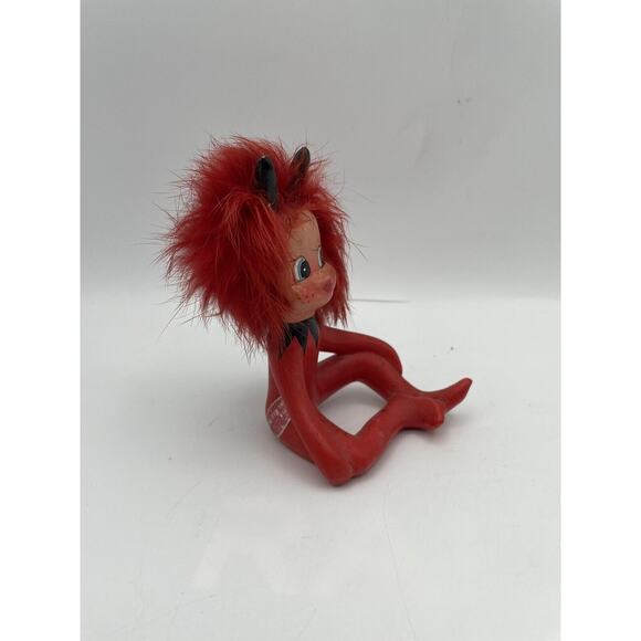 Vintage Enesco Valentines Rita The Red Imp Devil Figurine Original Label - Picture 5 of 8